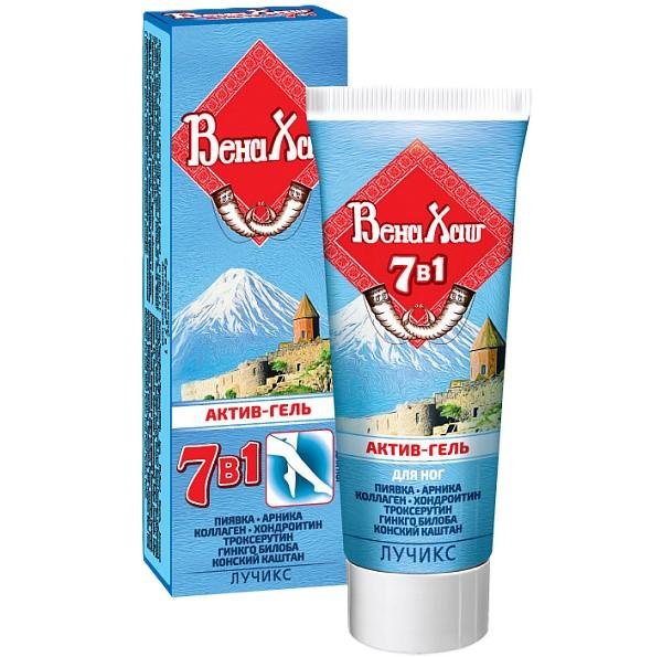 VenaHaš aktivni gel za noge i za proširene vene, otok i težinu u nogama. hondroitin ajkuline hrskavice.