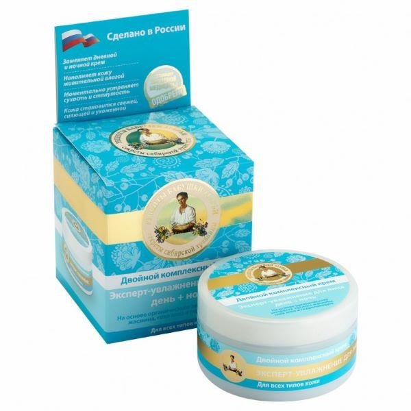 Dvostruka kompleksna krema za lice – ekspert hidriranje dan + noć  sa prirodnim sastojcima koji imaju lekovito dejstvo na kožu, hidrirajući je i podmladjujući. Pogodna je za sve tipove kože