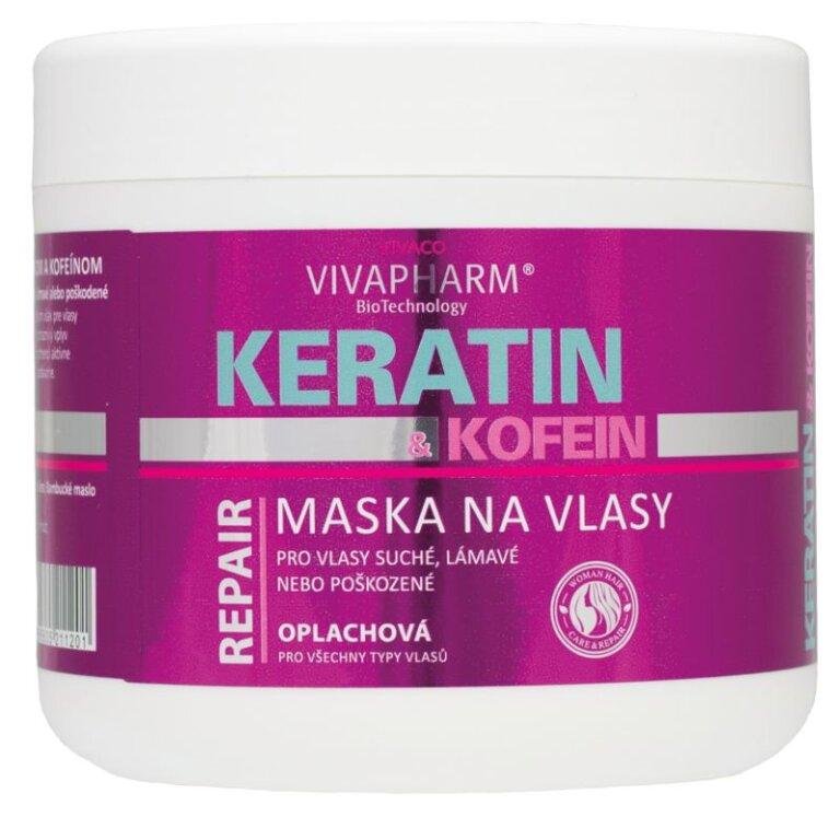 Keratin maska za kosu sa kofeinom VIVAPHARM za sve tipove kose