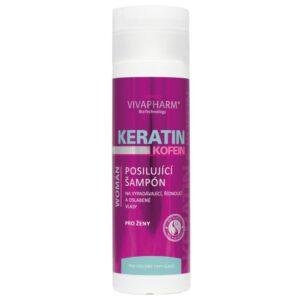 Keratin šampon za kosu sa kofeinom VIVAPHARM pogodan za sve tipove kose